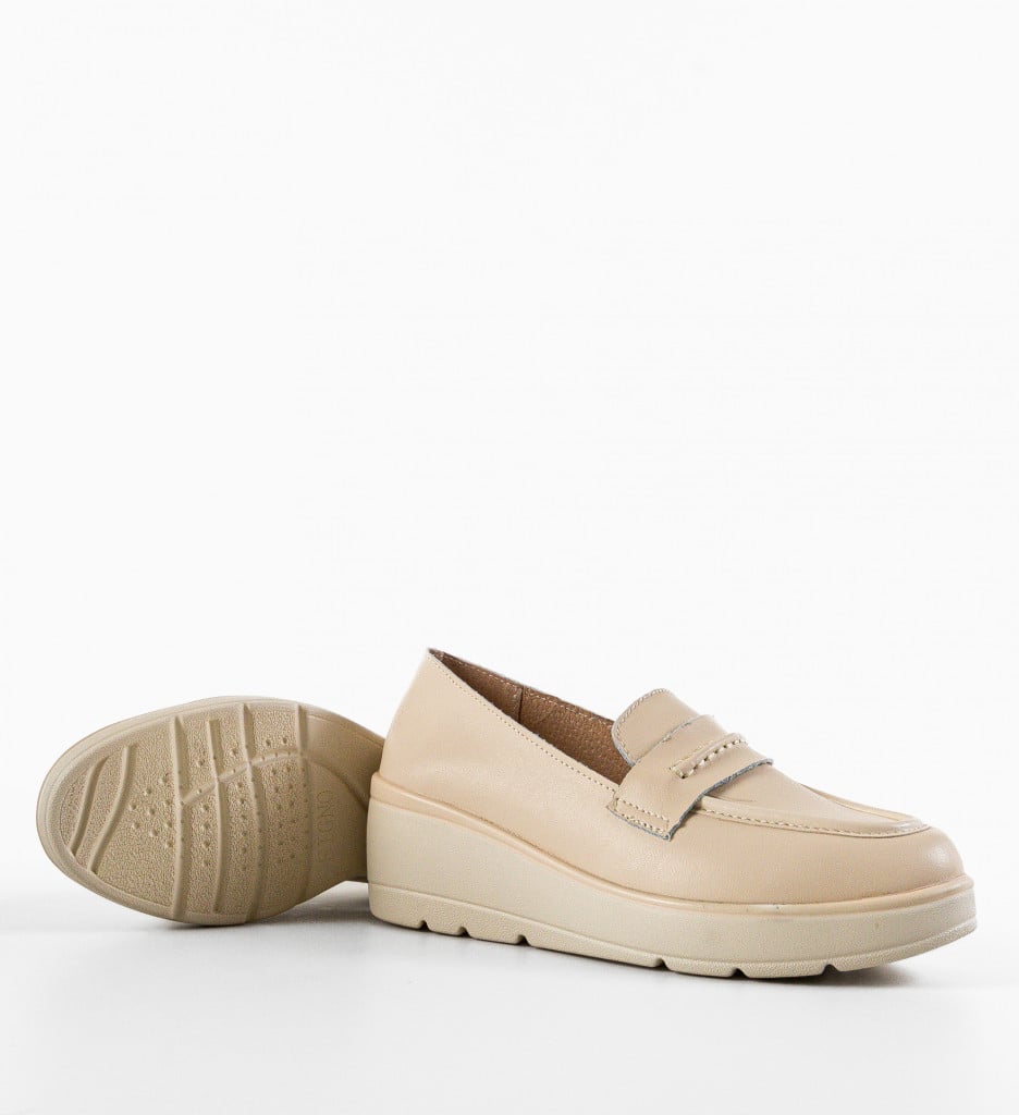 Pantofi Casual Teyana Bej - 5 | YEO