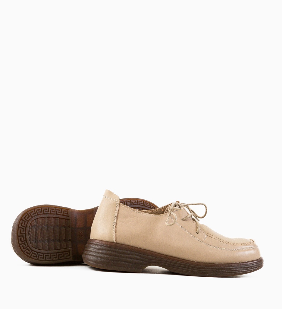 Pantofi Casual Vlobe Bej - 4 | YEO