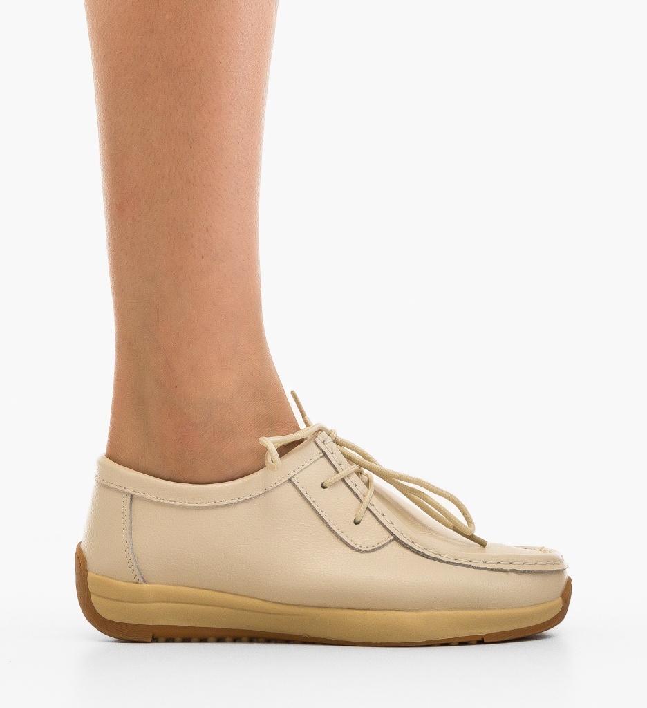 Pantofi Casual Zackary Bej - 4 | YEO