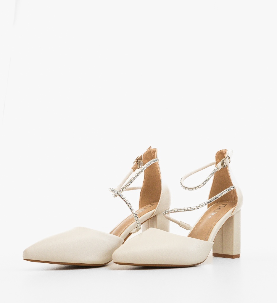 Pantofi cu toc Kudia Albi - 2 | YEO