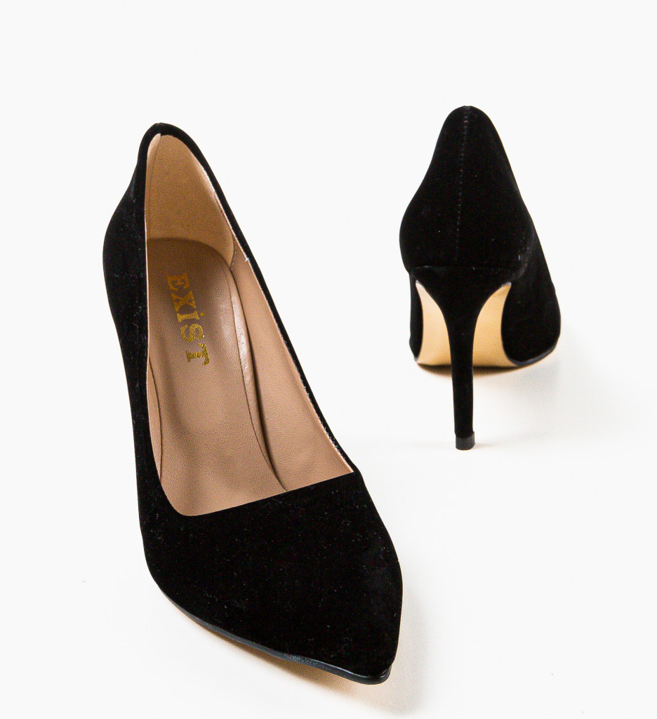 Poze Pantofi cu toc Weps Negri 2 depurtat.ro 