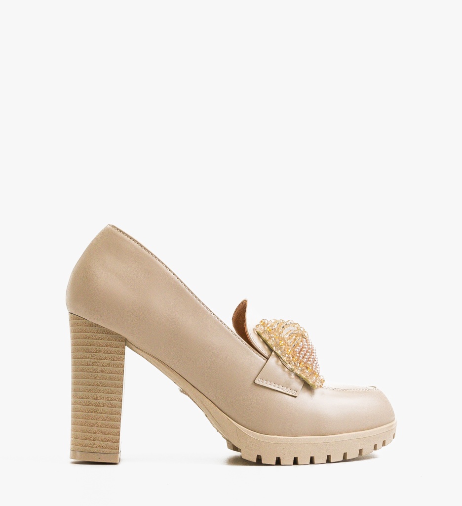 Pantofi dama Ashleigh Bej - 1 | YEO