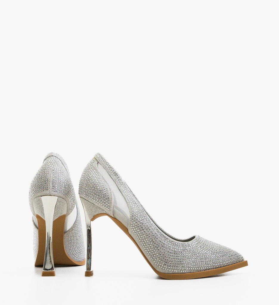 Pantofi dama Bomb Argintii