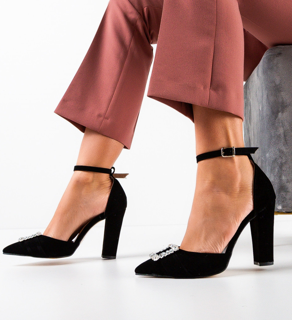 Pantofi dama Dolurum Negre - 1 | YEO