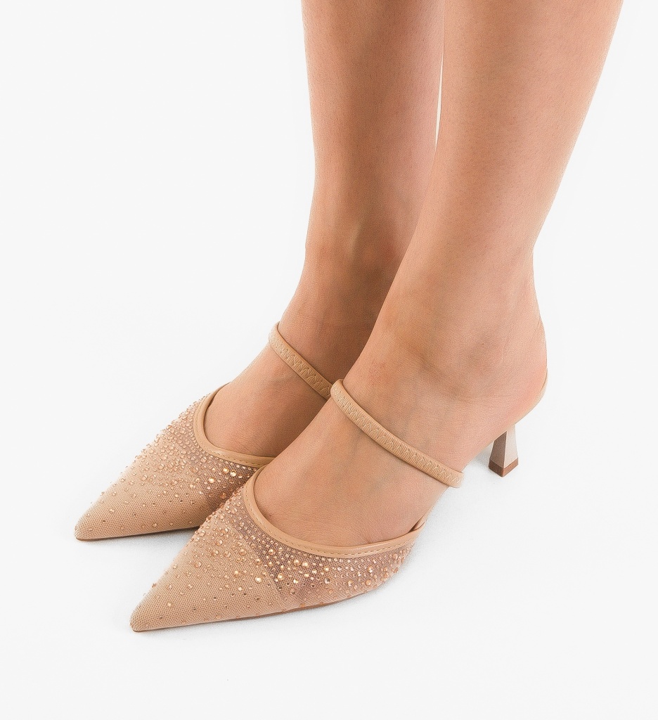 Pantofi dama Ellena Bej - 2 | YEO