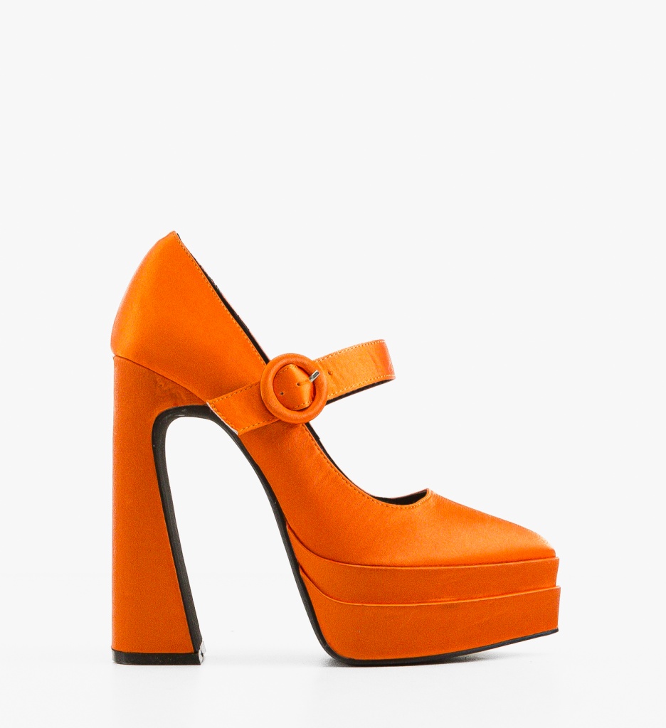 Pantofi dama Fobol Portocalii - 5 | YEO