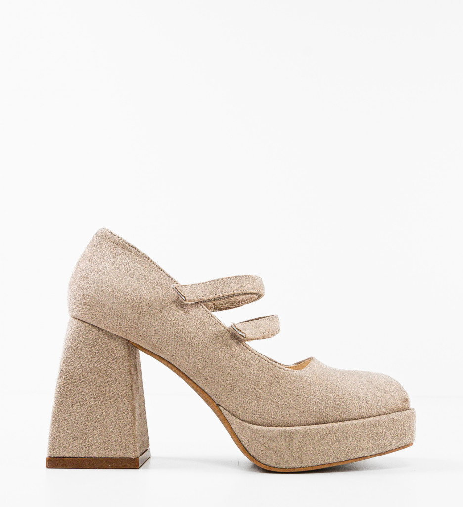 Pantofi dama Freyja Bej - 4 | YEO