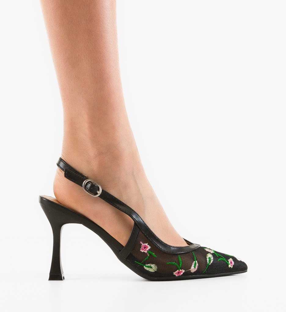 Pantofi dama Horn Negri - 5 | YEO