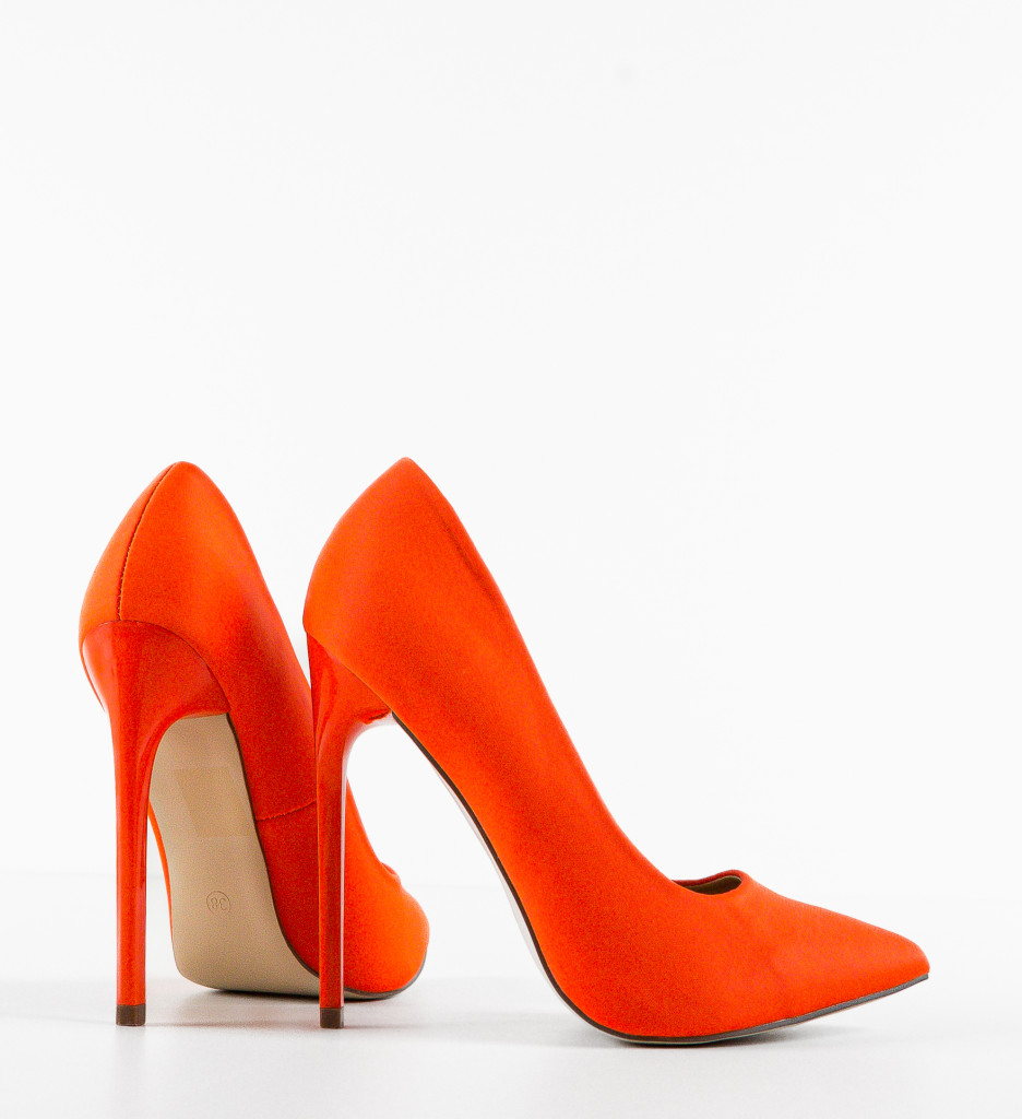 Pantofi dama Jael Portocalii - 5 | YEO