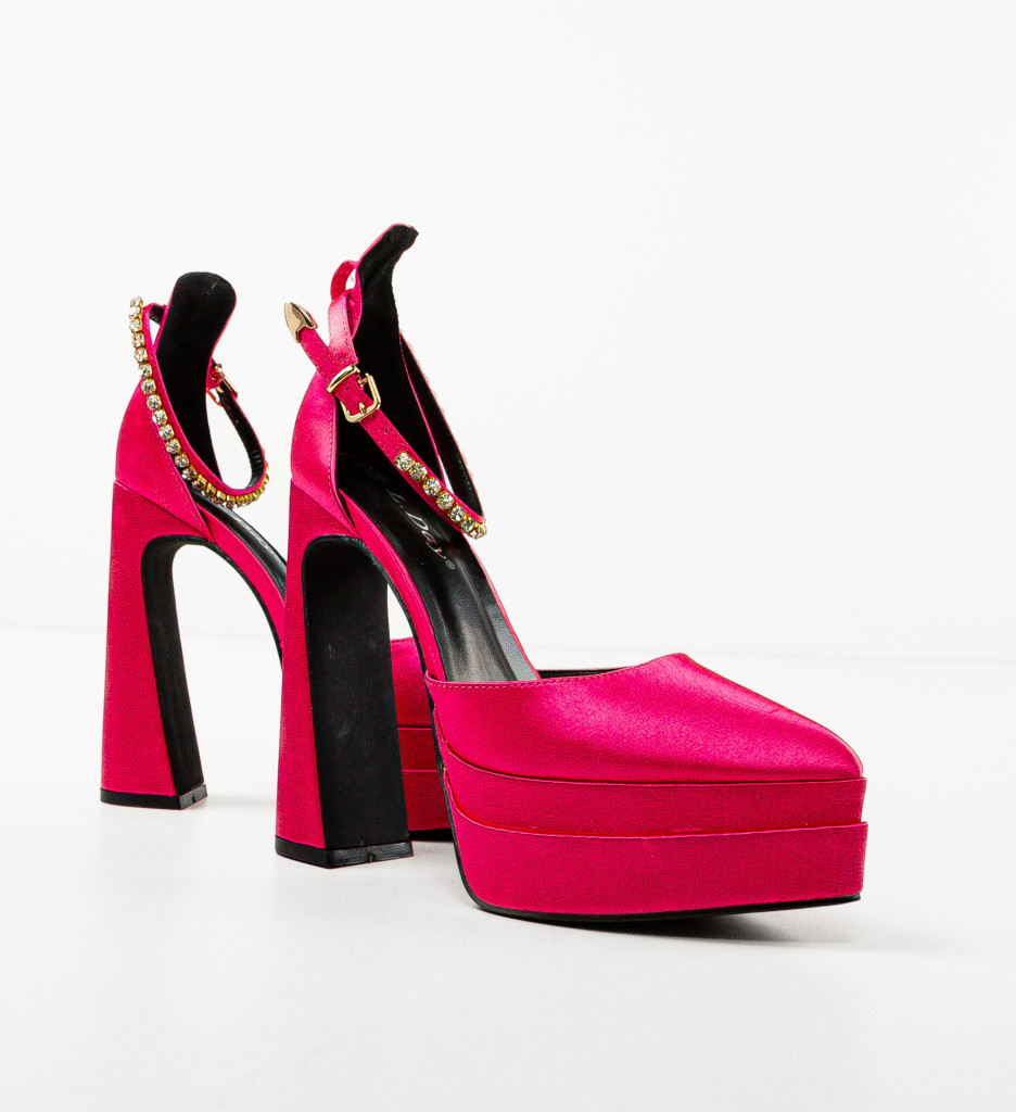 Pantofi dama Leydey Fuchsia - 3 | YEO