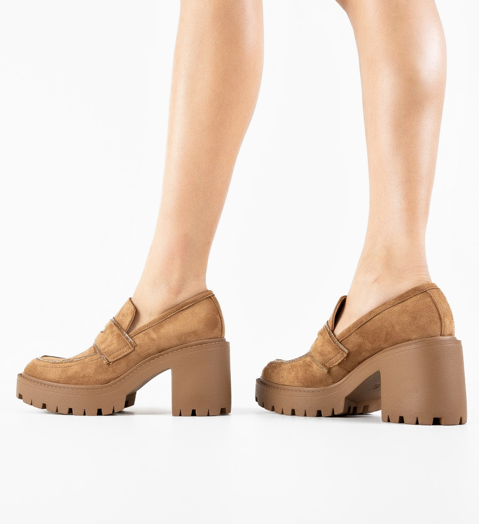 Pantofi dama Mose Camel - 3 | YEO