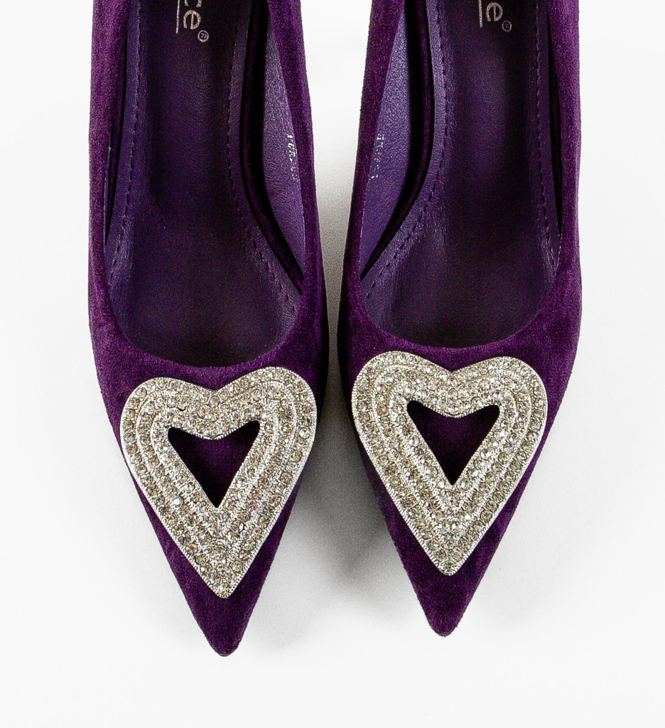 Pantofi dama Oise Mov - 5 | YEO