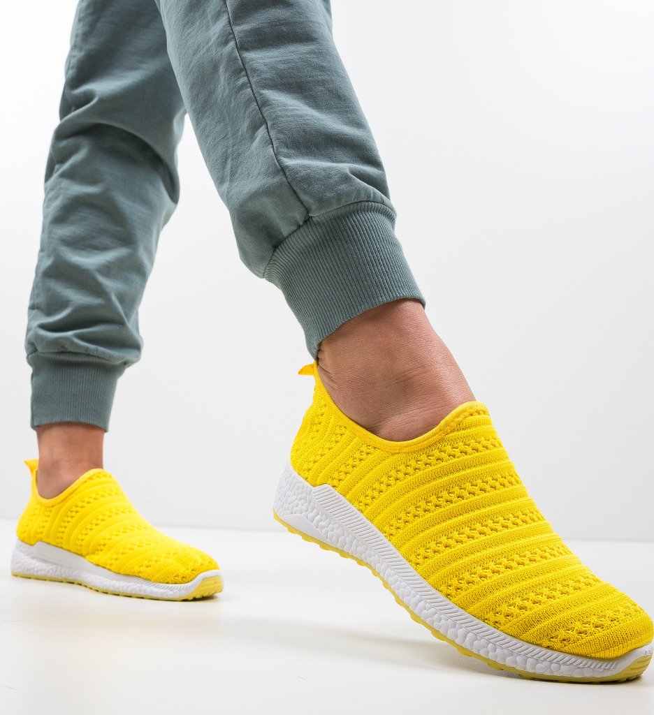 Pantofi Sport Pope Galbeni