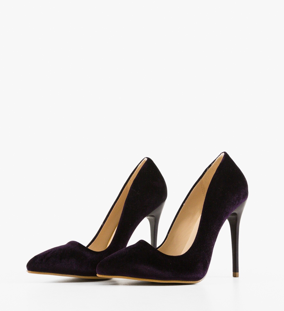 Pantofi stiletto dama Hahn Mov - 2 | YEO