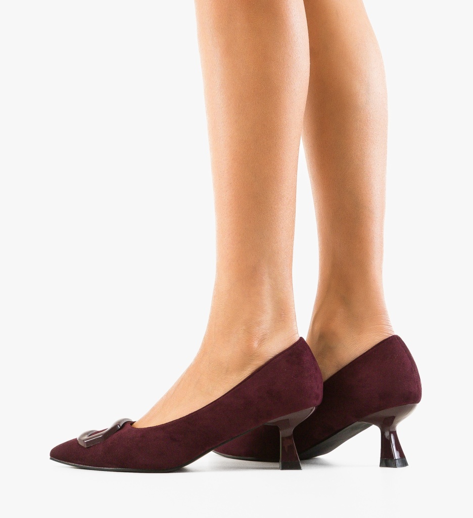 Pantofi stiletto dama Lyda Mov - 3 | YEO