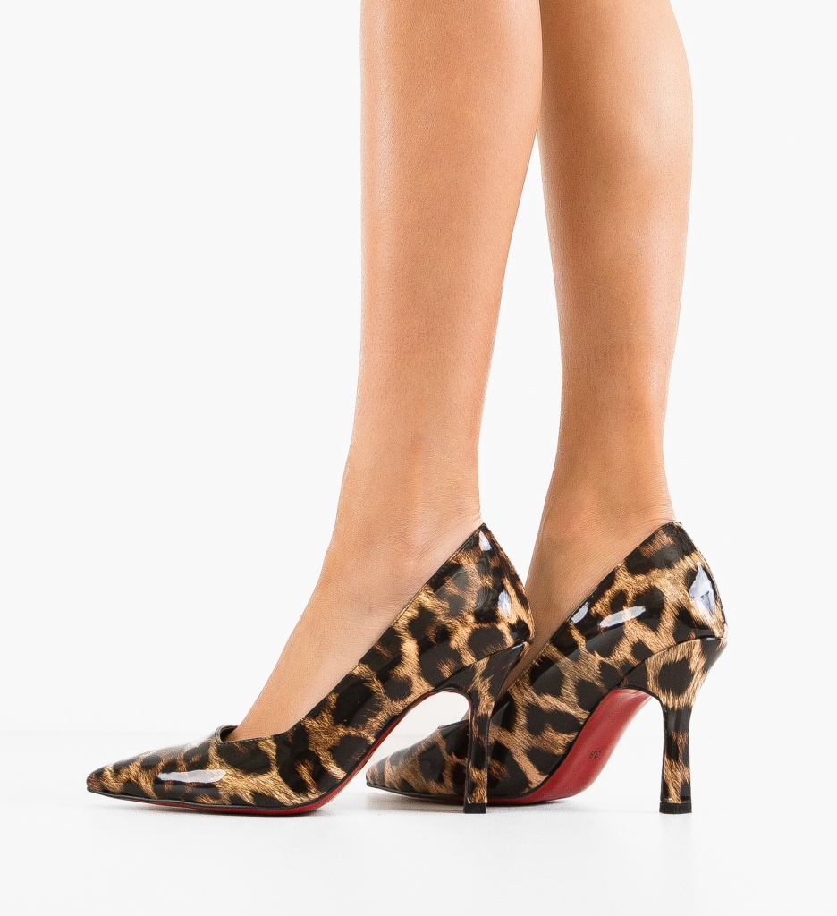 Pantofi stiletto Vobka Print - 2 | YEO