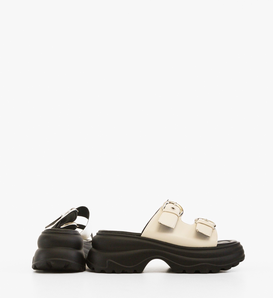 Papuci dama Hobbs Albi - 2 | YEO