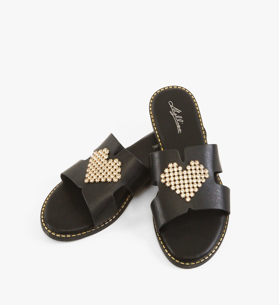 Papuci dama Lovely Negri - 3 | YEO