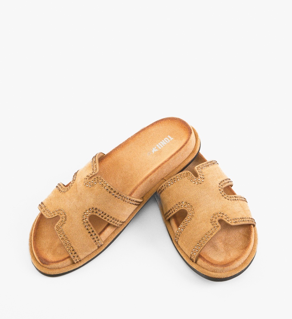 Papuci dama Trestas Camel - 4 | YEO