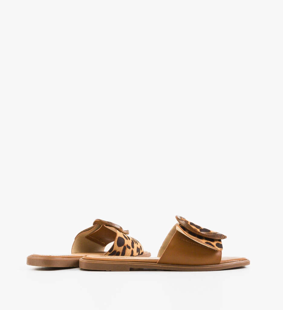 Papuci dama Wang Animal Print - 2 | YEO