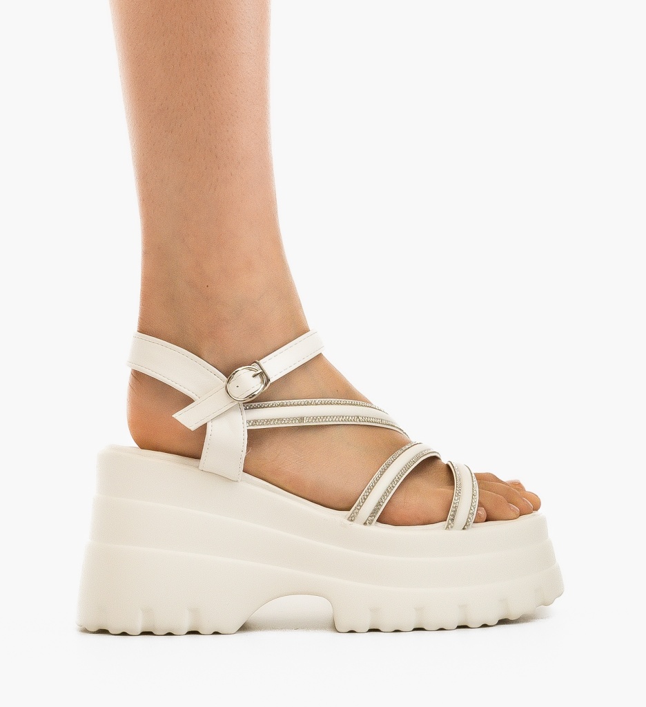 Platforme dama Grymyz Albe - 5 | YEO