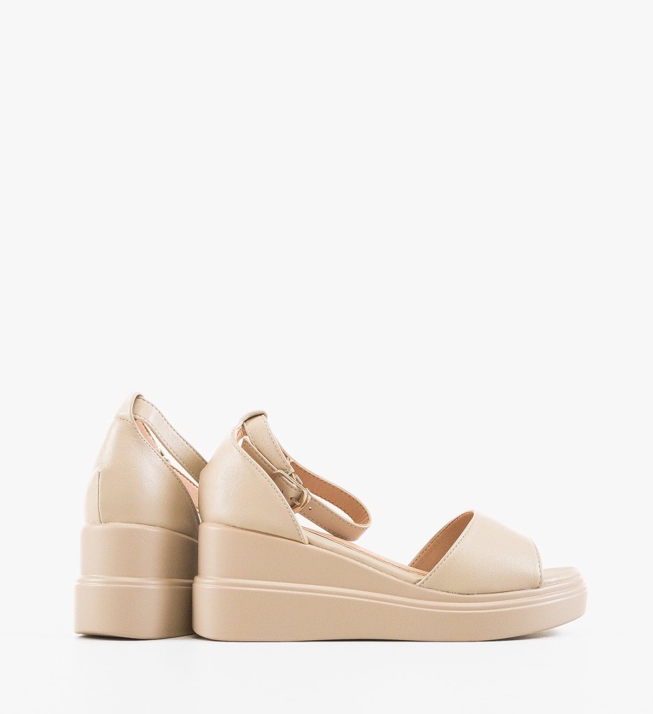 Platforme dama Honorus Bej - 1 | YEO