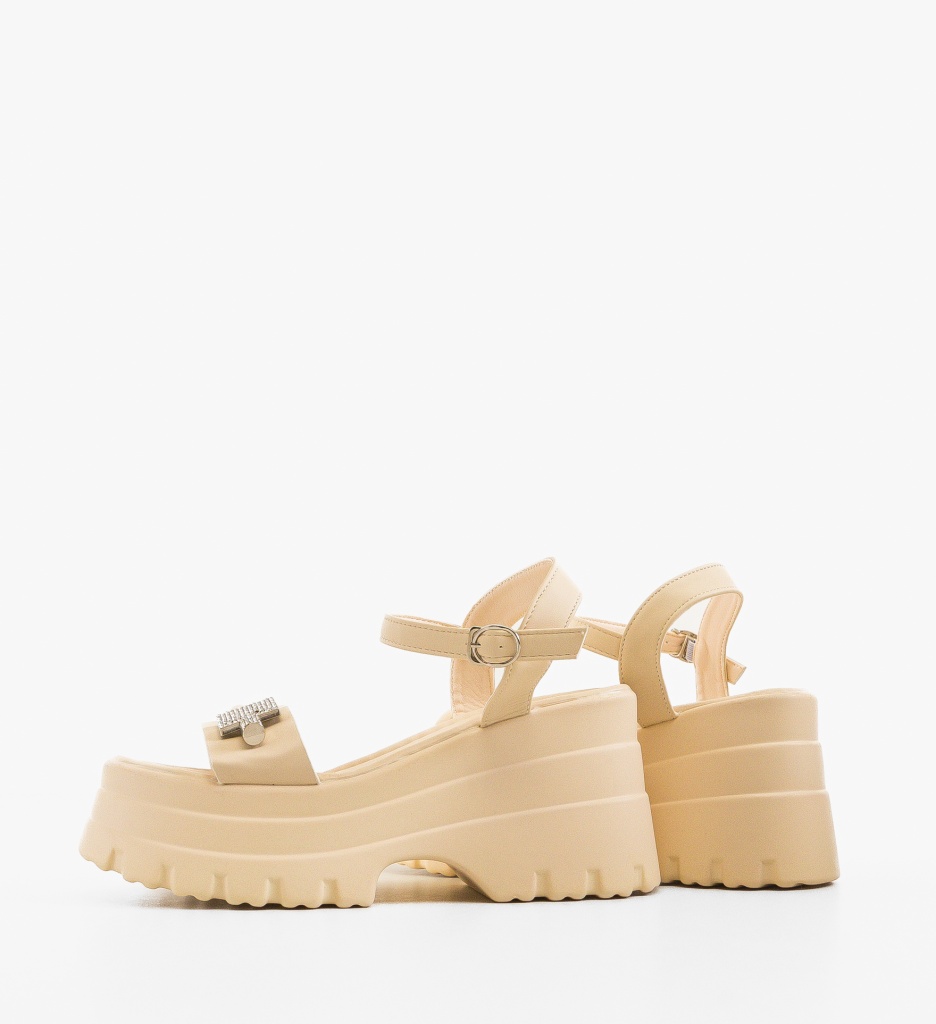 Platforme dama Jujyju Bej - 3 | YEO