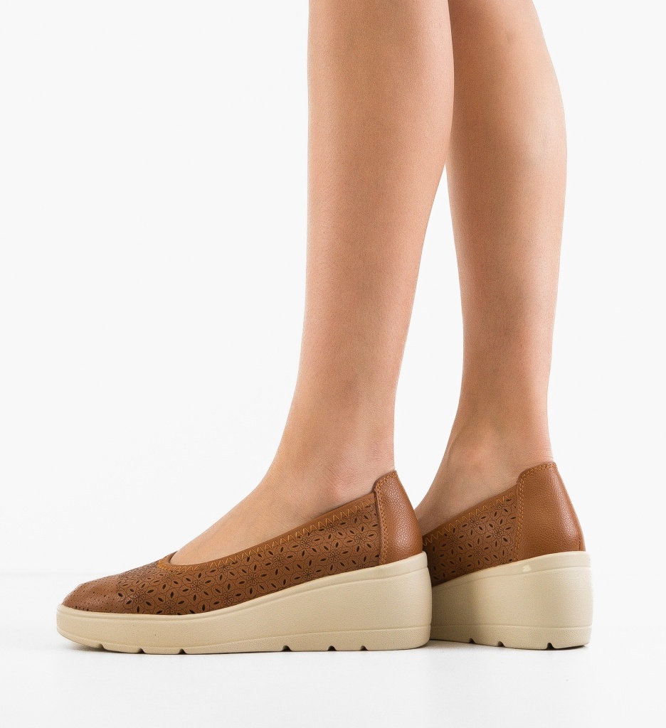 Platforme dama Kamiz Camel - 1 | YEO