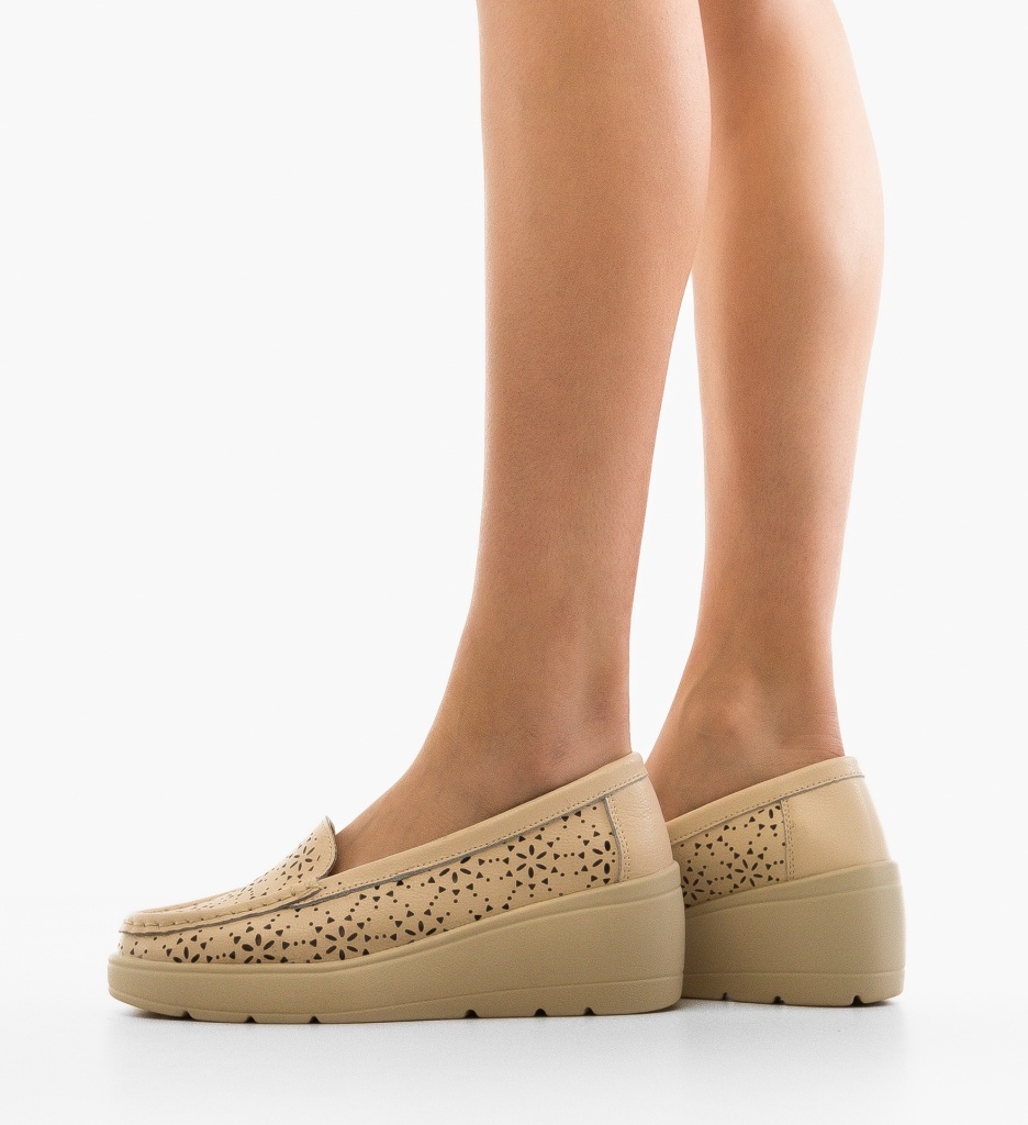 Platforme dama Myzy Bej - 1 | YEO