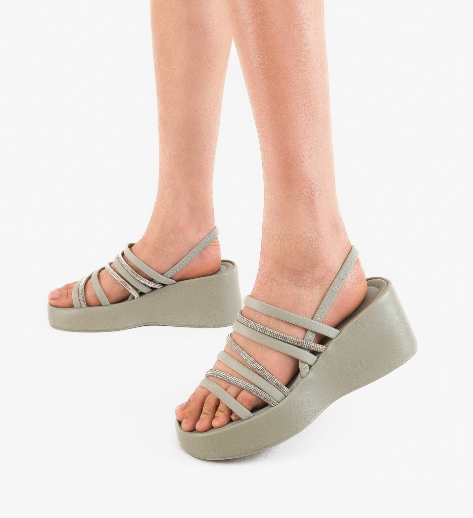 Platforme dama Popry Albastre - 2 | YEO
