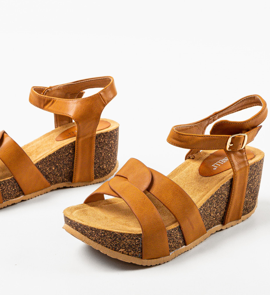 Platforme dama Villanueva Camel - 4 | YEO