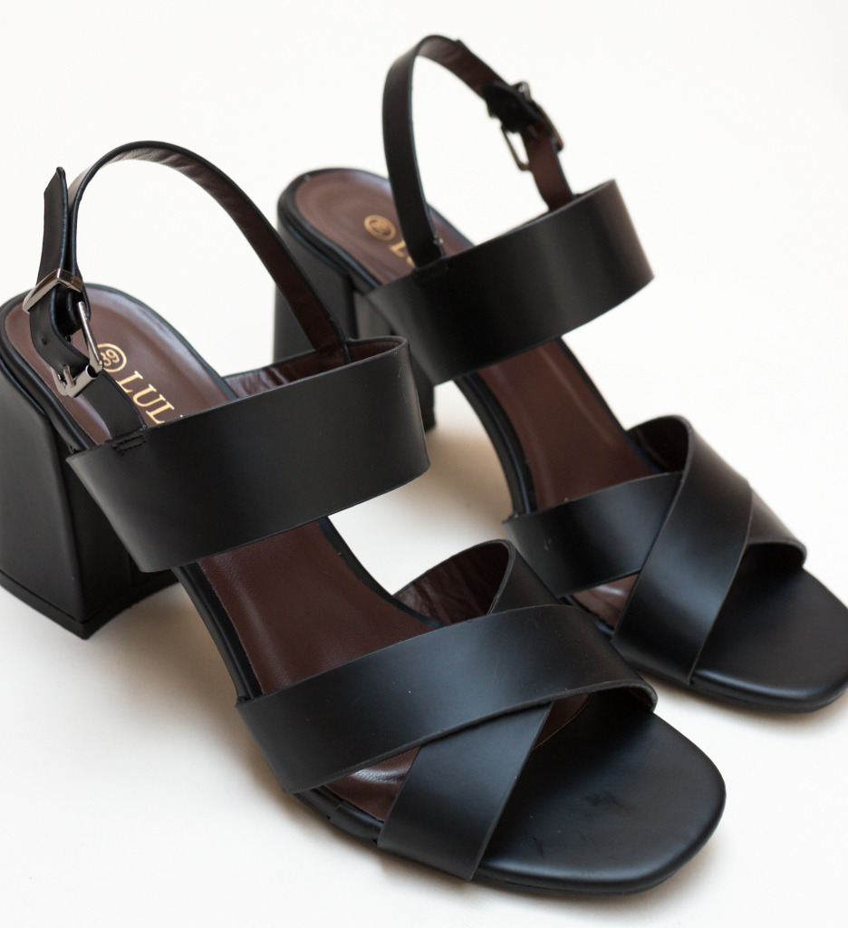 Sandale Berry Negre - 4 | YEO