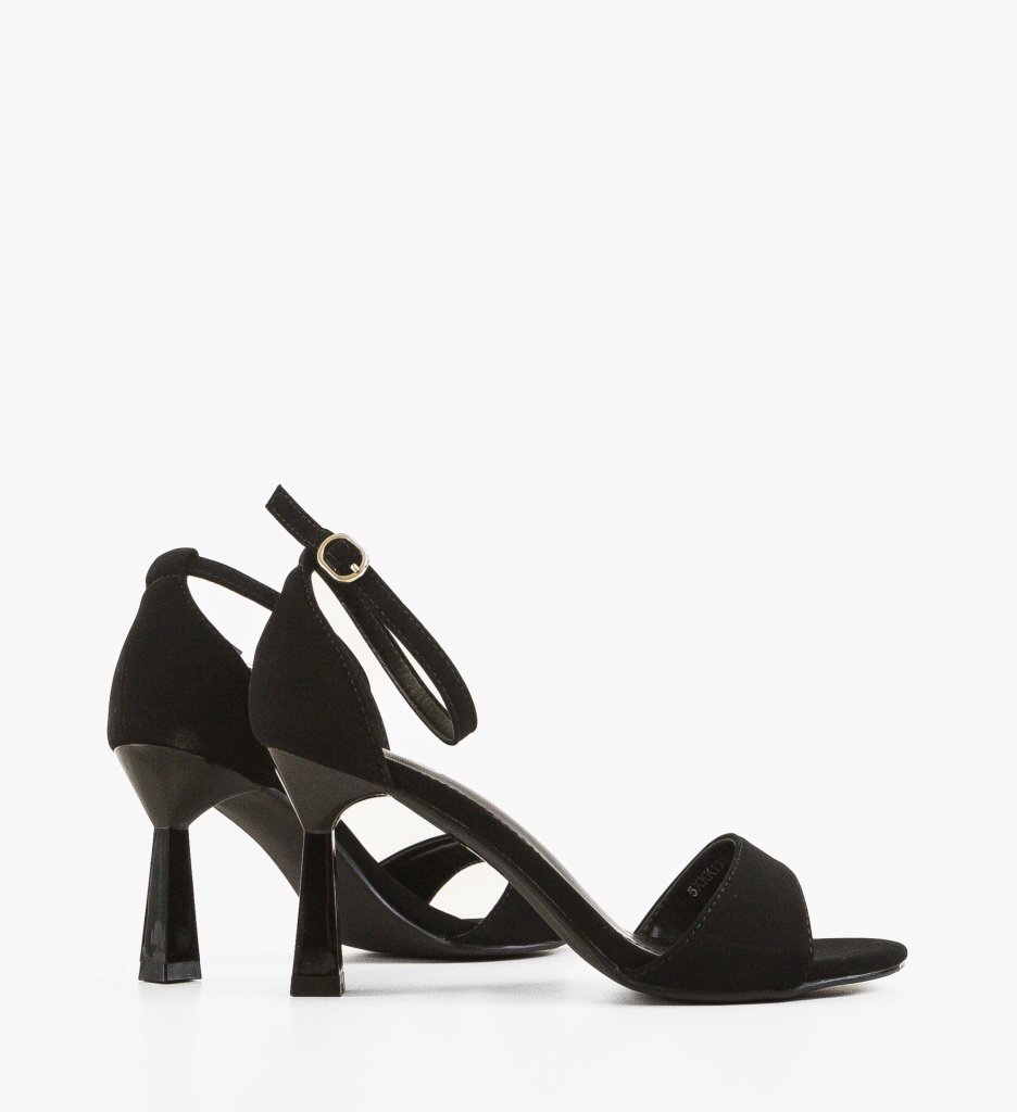 Sandale cu toc Nacia Negre - 2 | YEO