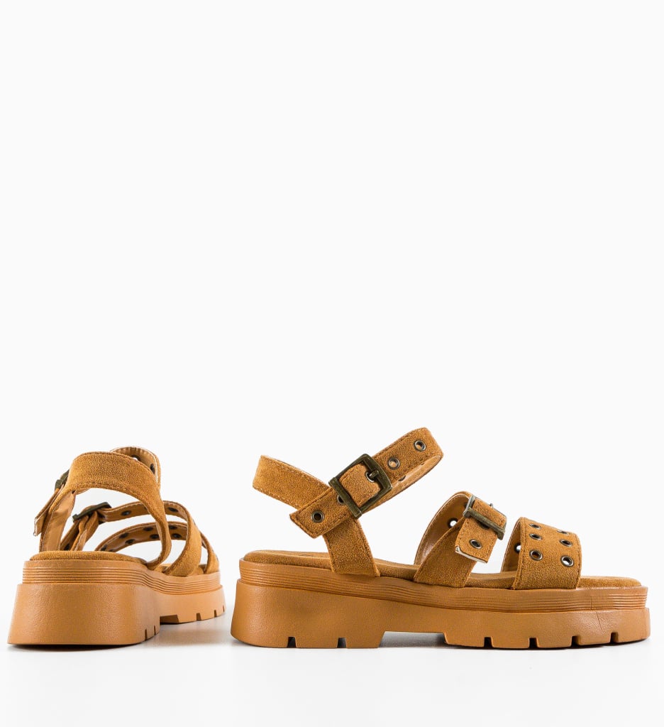 Sandale dama Agrinio Camel - 5 | YEO