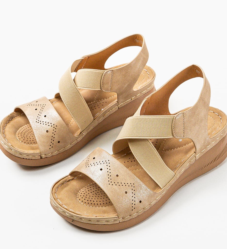 Sandale dama Benton Khaki - 3 | YEO