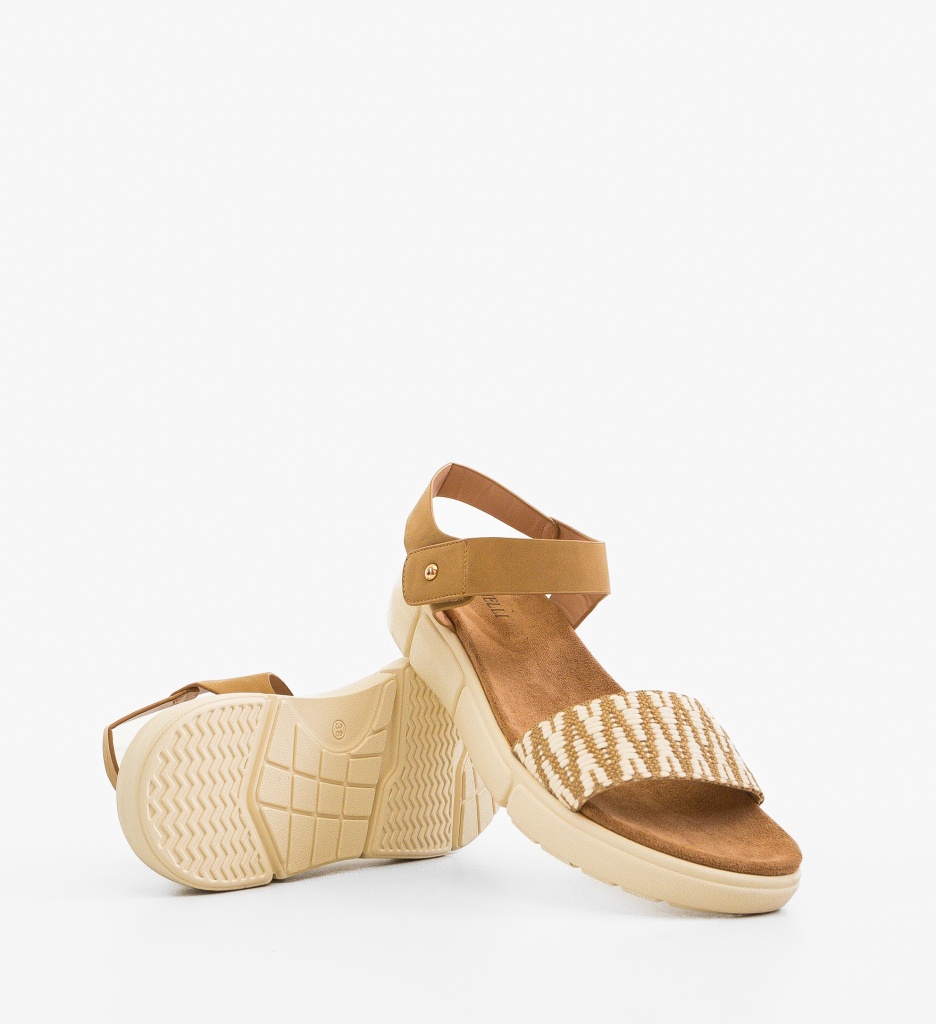 Sandale dama Feciulia Khaki - 4 | YEO