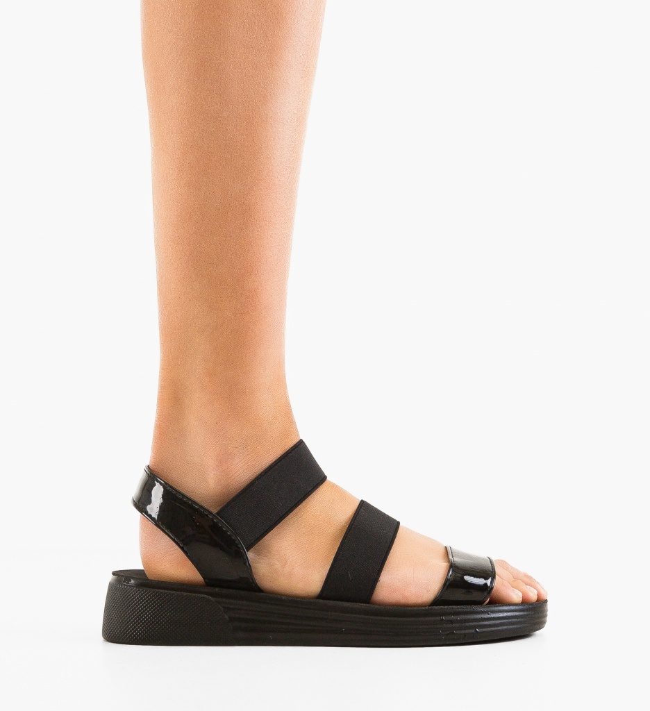 Sandale dama Gherdala Negre - 3 | YEO