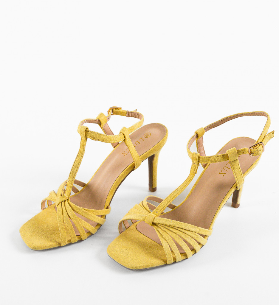 Sandale dama Kora Galbene - 5 | YEO