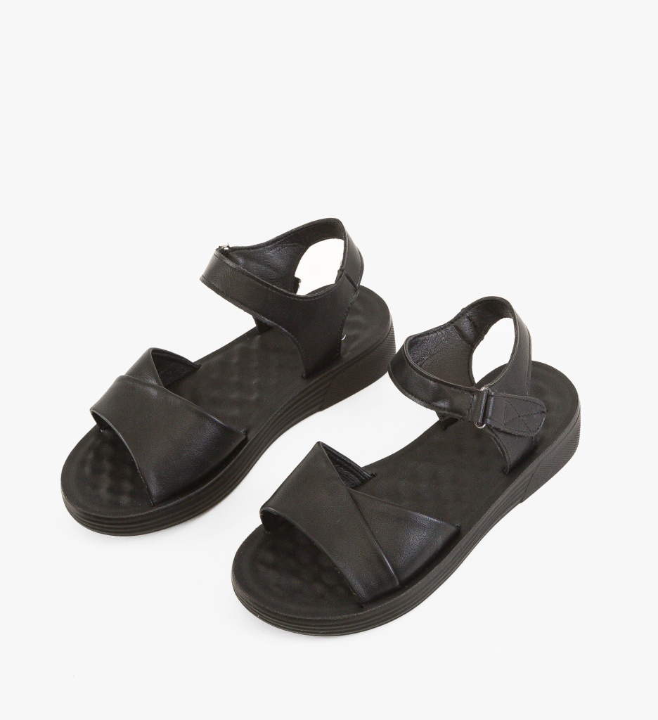 Sandale dama Ostiria Negre - 3 | YEO
