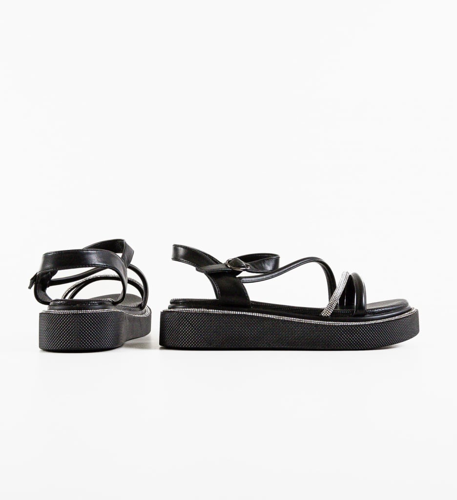 Sandale dama Repzik Negre - 5 | YEO