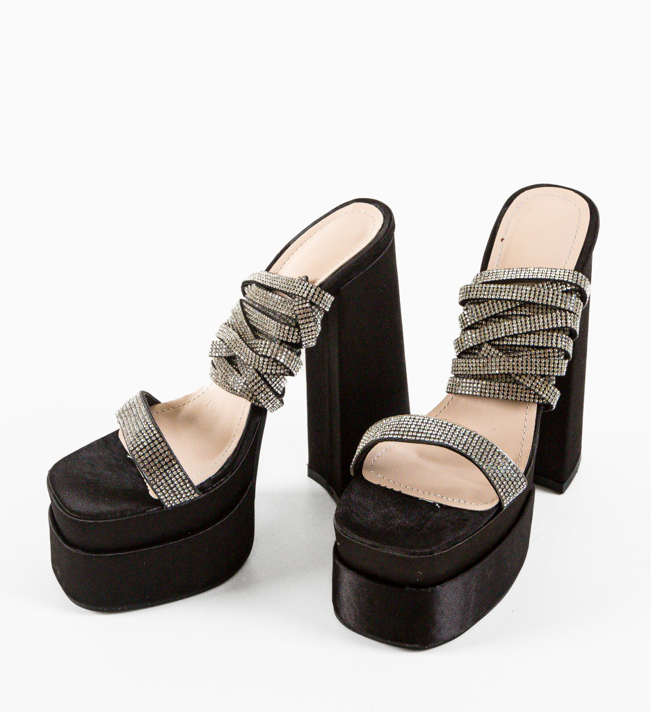 Sandale dama Strap Negre 2 - 4 | YEO