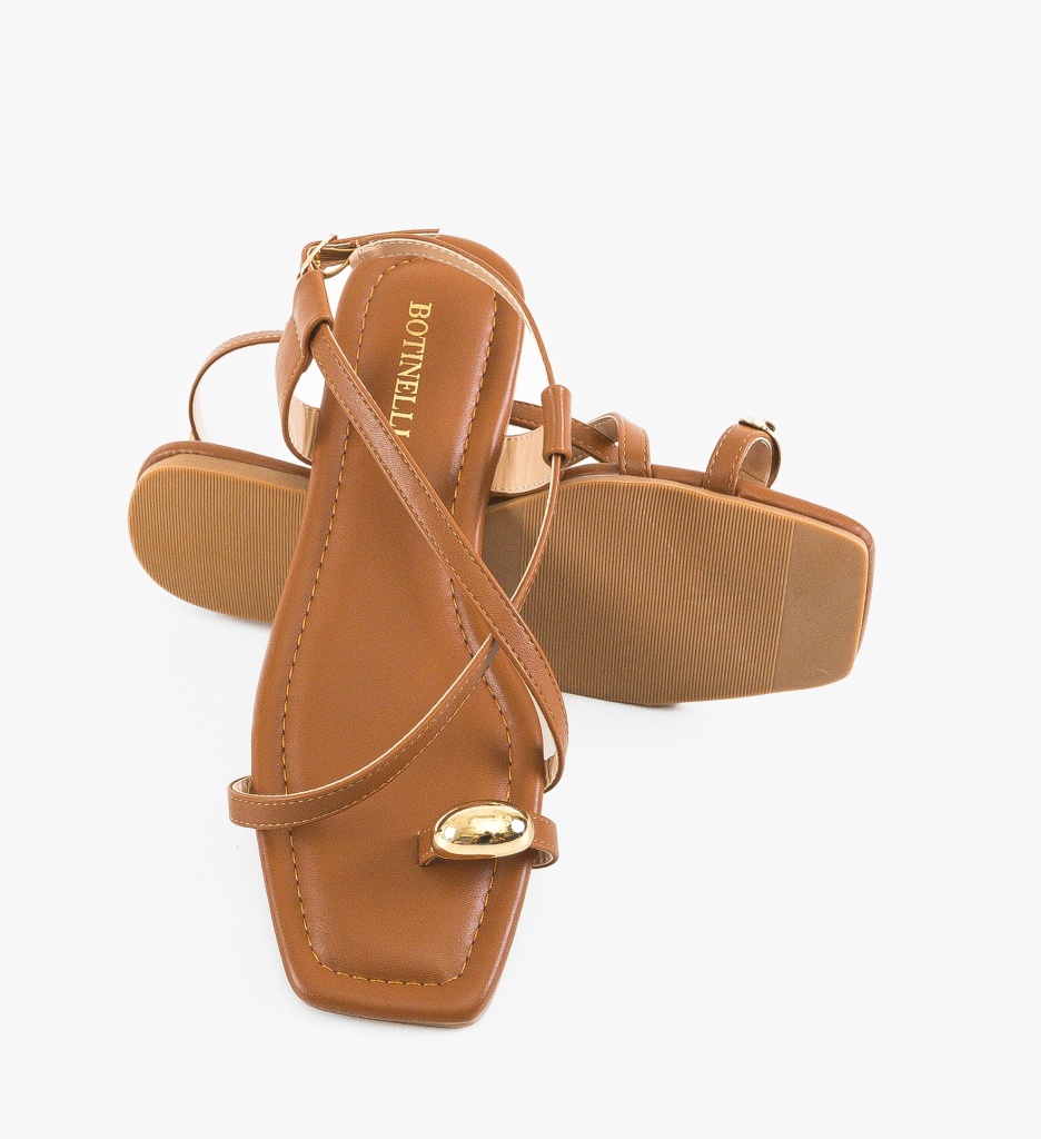 Sandale dama Yusti Camel - 4 | YEO