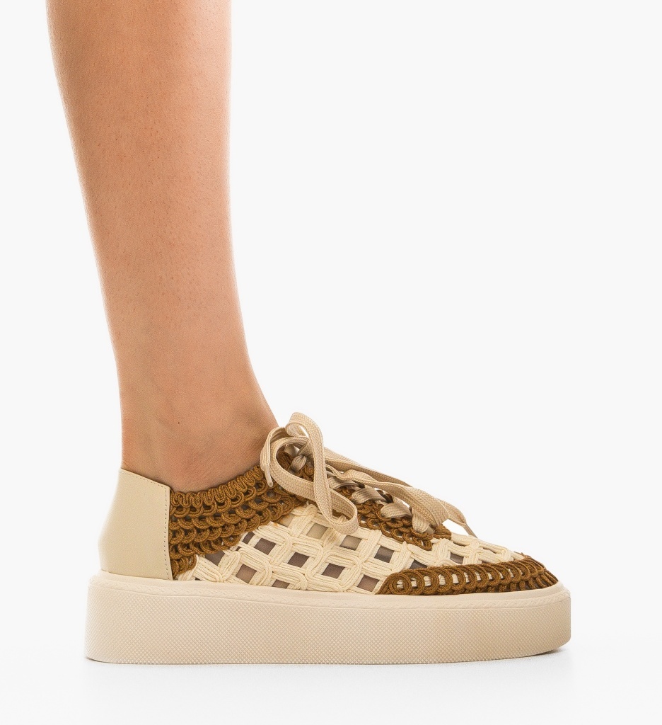 Sneakers dama Aihao Bej - 2 | YEO