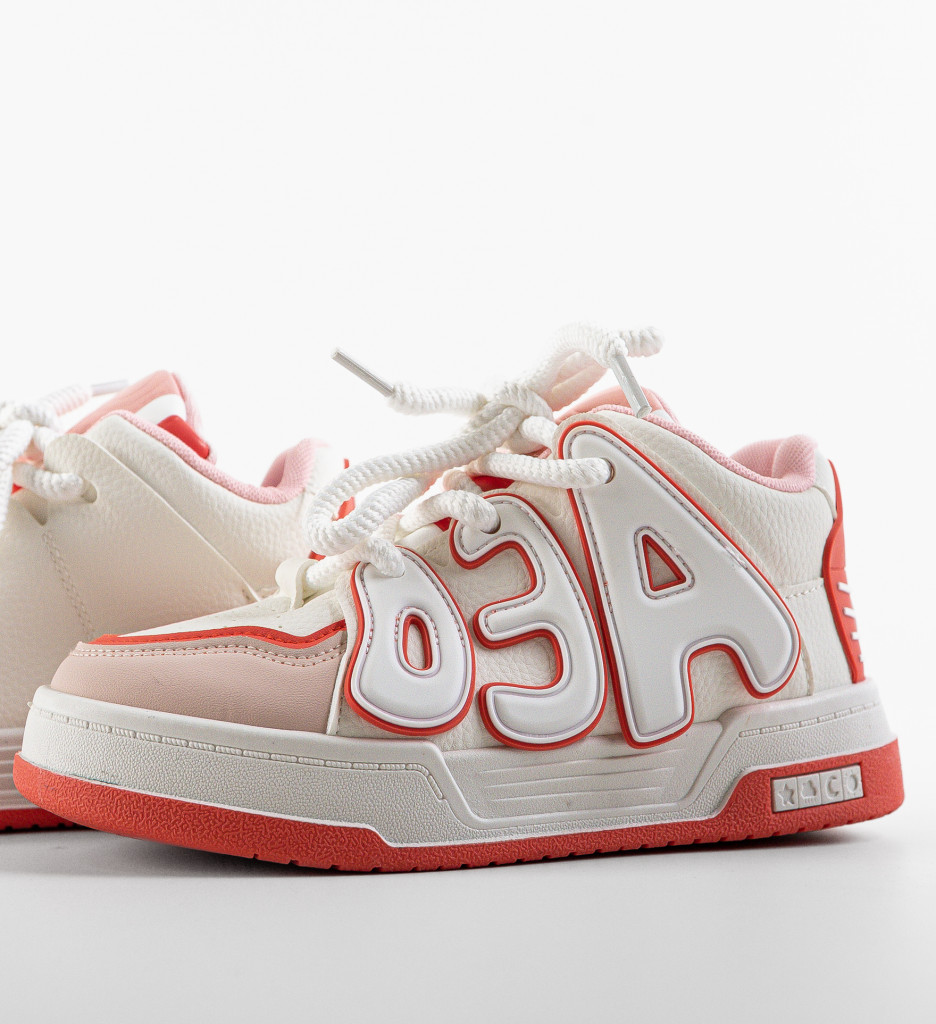 Sneakers dama Bailey Portocalii