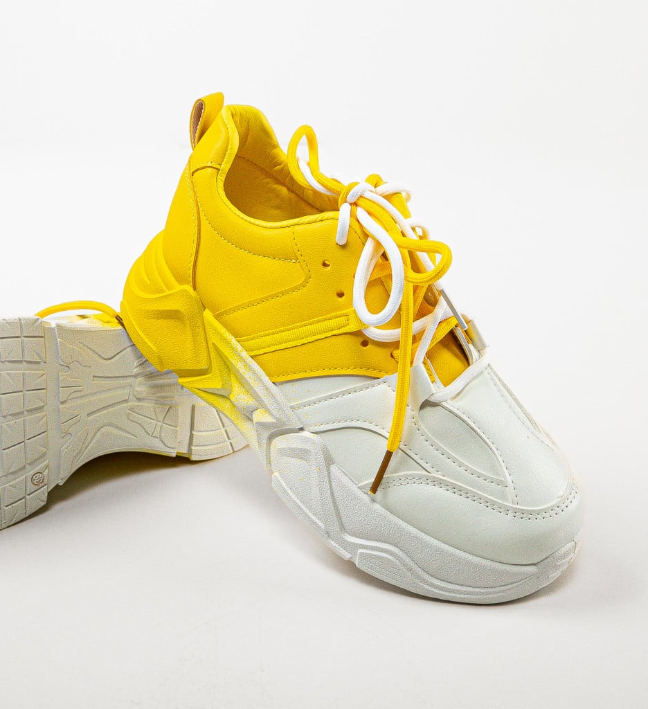 Sneakers dama Double Galbeni - 4 | YEO