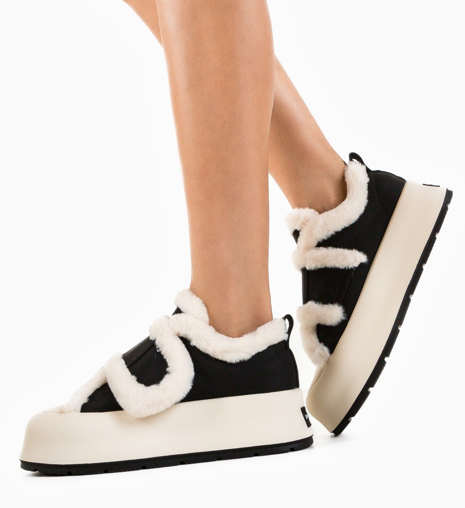 Sneakers dama Foxy Negre