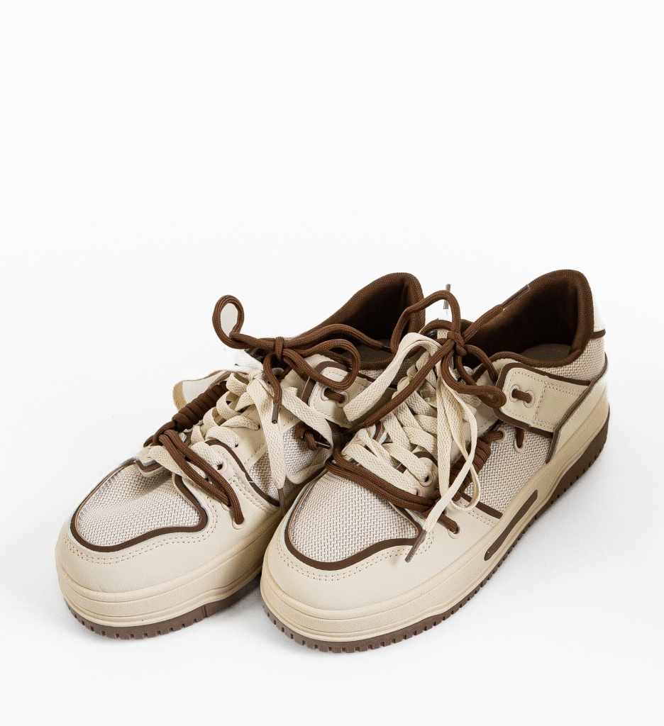 Sneakers dama Hammur Bej - 4 | YEO