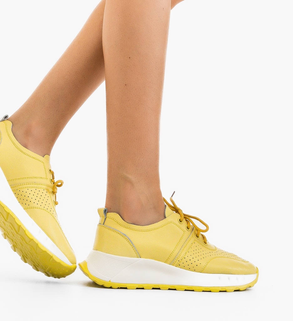 Sneakers dama Horazia Galbeni - 2 | YEO