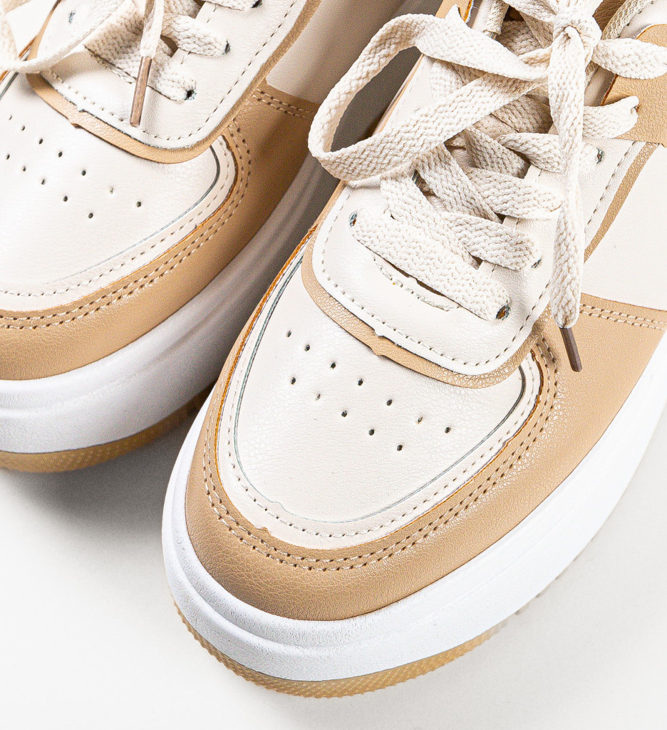 Poze Sneakers dama Hughes Bej depurtat.ro 