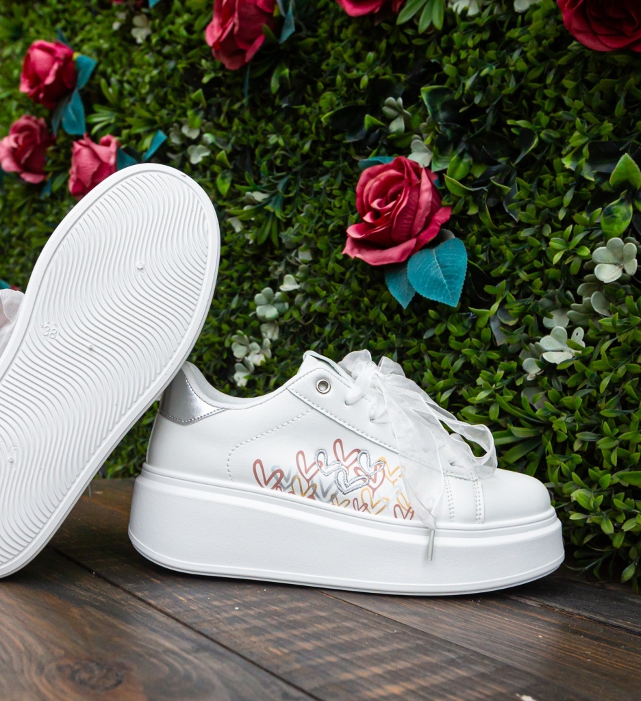 Sneakers dama Ilius Argintii - 2 | YEO
